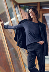 Amanda T-Shirt - Long Sleeve - Navy