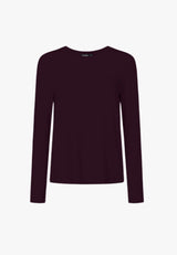 Amanda T-Shirt LS - Dark Plum
