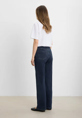 Amelia Straight - Medium Length - Dark Blue Denim