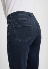 Amelia Straight - Medium Length - Dark Blue Denim