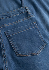 Carol Loose - Medium Length - Washed Blue Denim