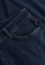 Carol Loose - Medium Length - Dark Blue Denim