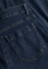 Carol Loose - Medium Length - Dark Blue Denim