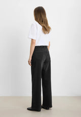 Carol Loose - Medium Length - Washed Black Denim