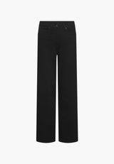 Carol Loose - Medium Length - Black Denim