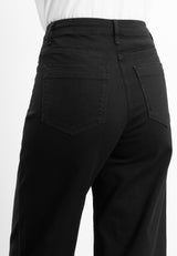 Carol Loose - Medium Length - Black Denim