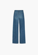 Carol Loose - Short Length - Washed Blue Denim
