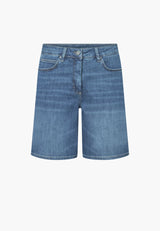 Carol Loose Shorts - Washed Blue Denim