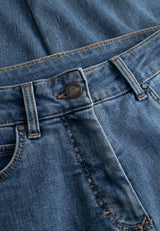 Charlotte Flare Regular - Medium Length - Blue denim