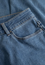 Charlotte Flare Regular - Medium Length - Blue denim