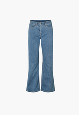 Charlotte Flare Regular - Medium Length - Blue denim