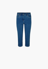 Charlotte Regular Capri Medium Length - Blue Denim