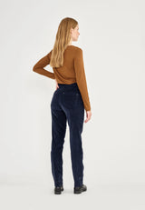 Charlotte Regular Corduroy - Medium Length - Navy