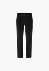 Charlotte Regular Corduroy - Medium Length - Black