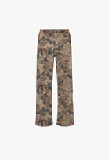 Charm Loose - Medium Length - Plum Botany Print