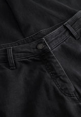 Charm Loose - Medium Length - Washed Black Denim