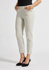 Chloe Slim - Cropped - Grey Sand