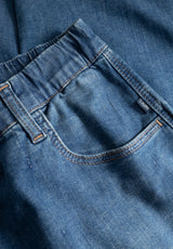 Donna Loose - Medium Length - Washed Blue Denim