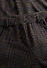 Donna Loose - Medium Length - Brown Navy check