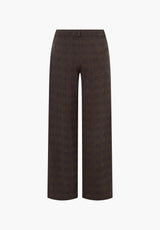 Donna Loose - Medium Length - Brown Navy check
