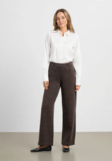 Donna Loose - Medium Length - Brown Navy check