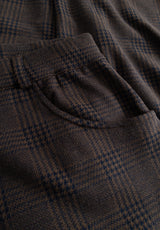 Donna Loose - Short Length - Brown Navy check