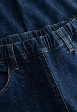 Donna Loose - Cropped - Blue sashiko
