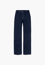 Donna Loose - Medium Length - Dark Blue Denim