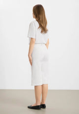 Donna Loose - Capri Short Length - White