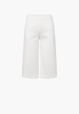 Donna Loose - Capri Short Length - White