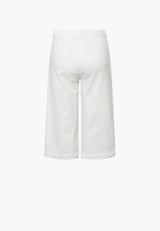 Donna Loose - Capri Short Length - White