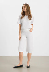 Donna Loose - Capri Short Length - White