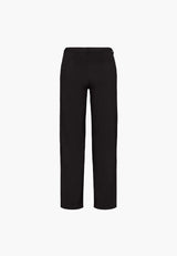 Donna Loose Jersey - Medium Length - Black brushed