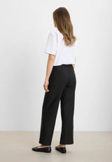 Donna Loose Jersey - Short Length - Black Stripe Brushed