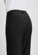 Donna Loose Jersey - Short Length - Black Stripe Brushed