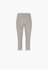 Elizabeth Slim Capri Medium Length - Grey Sand