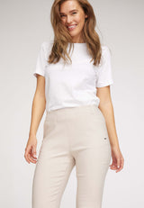 Elizabeth Slim Cropped - Grey Sand
