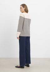 Gabrielle Breton Shirt LS - Black Birch Stripe