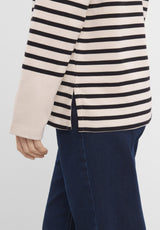Gabrielle Breton Shirt LS - Black Birch Stripe