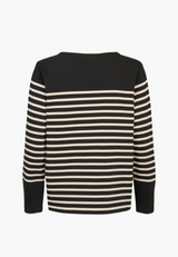 Gabrielle Breton Shirt LS - Black Birch Stripe