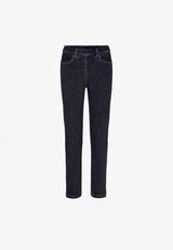 Grace Slim - Medium Length - Dark Blue Denim