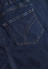 Hannah Regular - Ekstra Short Length - Dark Blue Denim