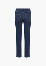 Hannah Regular - Ekstra Short Length - Dark Blue Denim