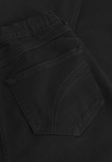Hannah Regular - Ekstra Short Length - Black Denim