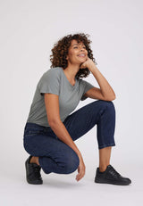 Hannah Regular - Extra Short Length - Dark Blue Denim