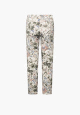 Hannah Regular - Extra Short Length - Khaki watercolour print