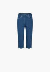 Kelly Regular Capri Short Length - Blue Denim