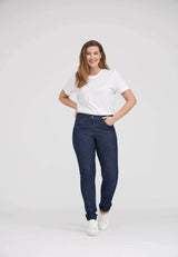 Laura Slim - Medium Length - Dark Blue Denim