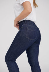 Laura Slim - Medium Length - Dark Blue Denim