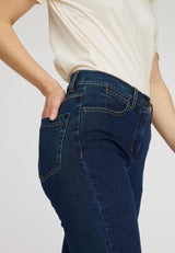 Marple Straight - Medium Length - Dark Blue Denim